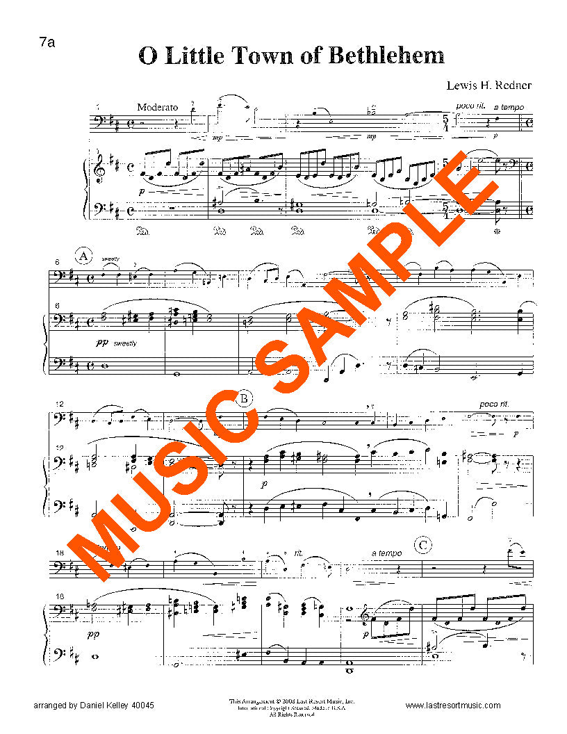 Twenty Intermediate Christmas Solos for Cello or Bassoon & Piano