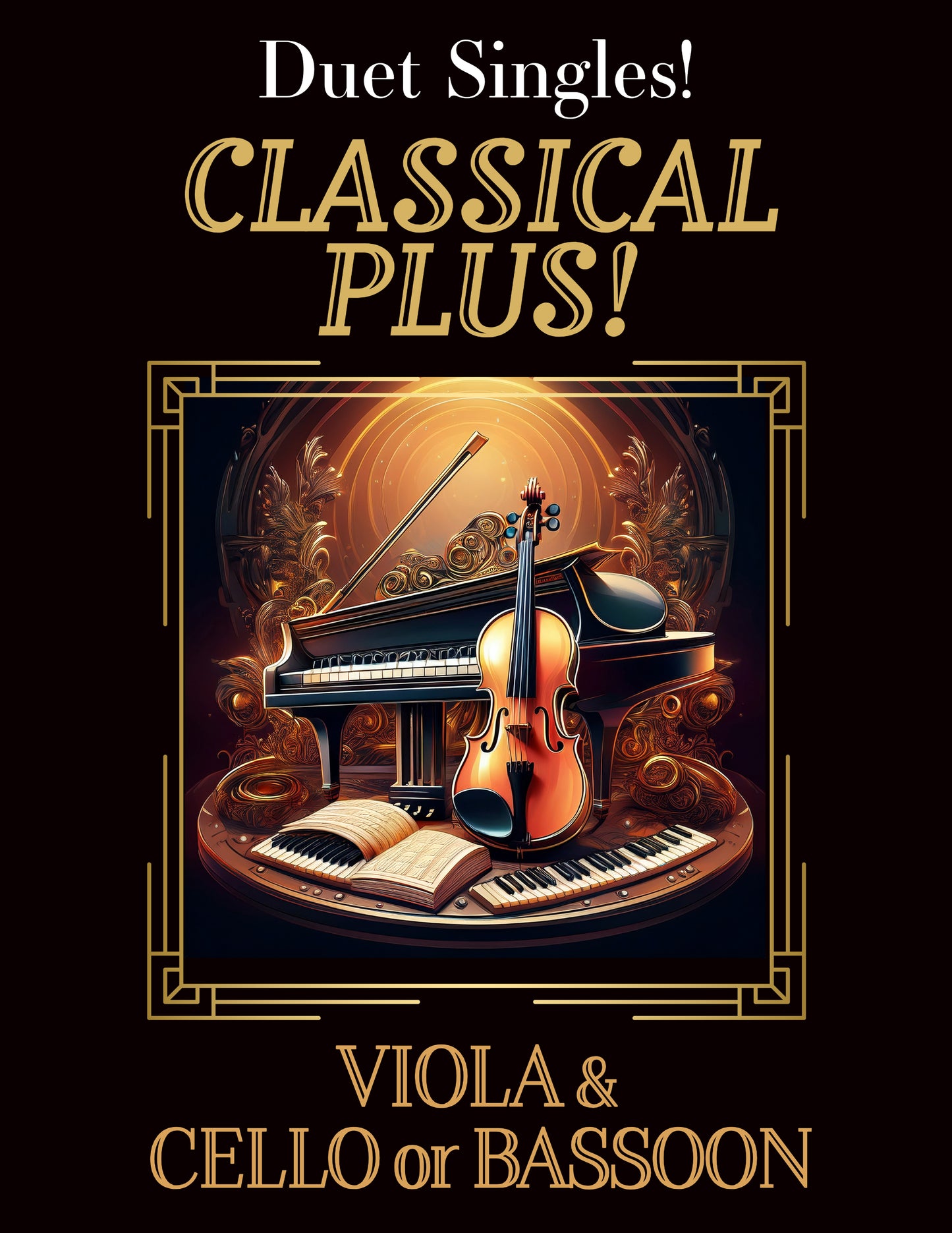 DUET SINGLES: Classical Plus! for Viola & Cello or Bassoon CHOOSE a TITLE!