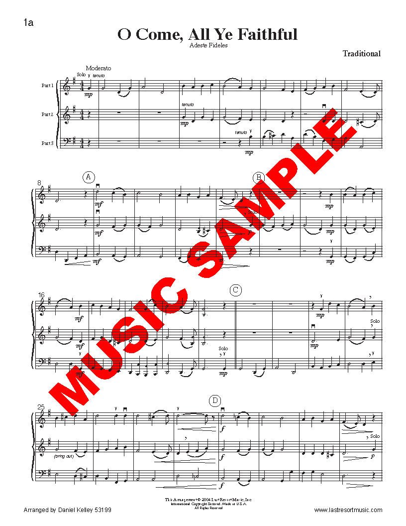 Intermediate Music for Three, Christmas - Last Resort Music Publishing