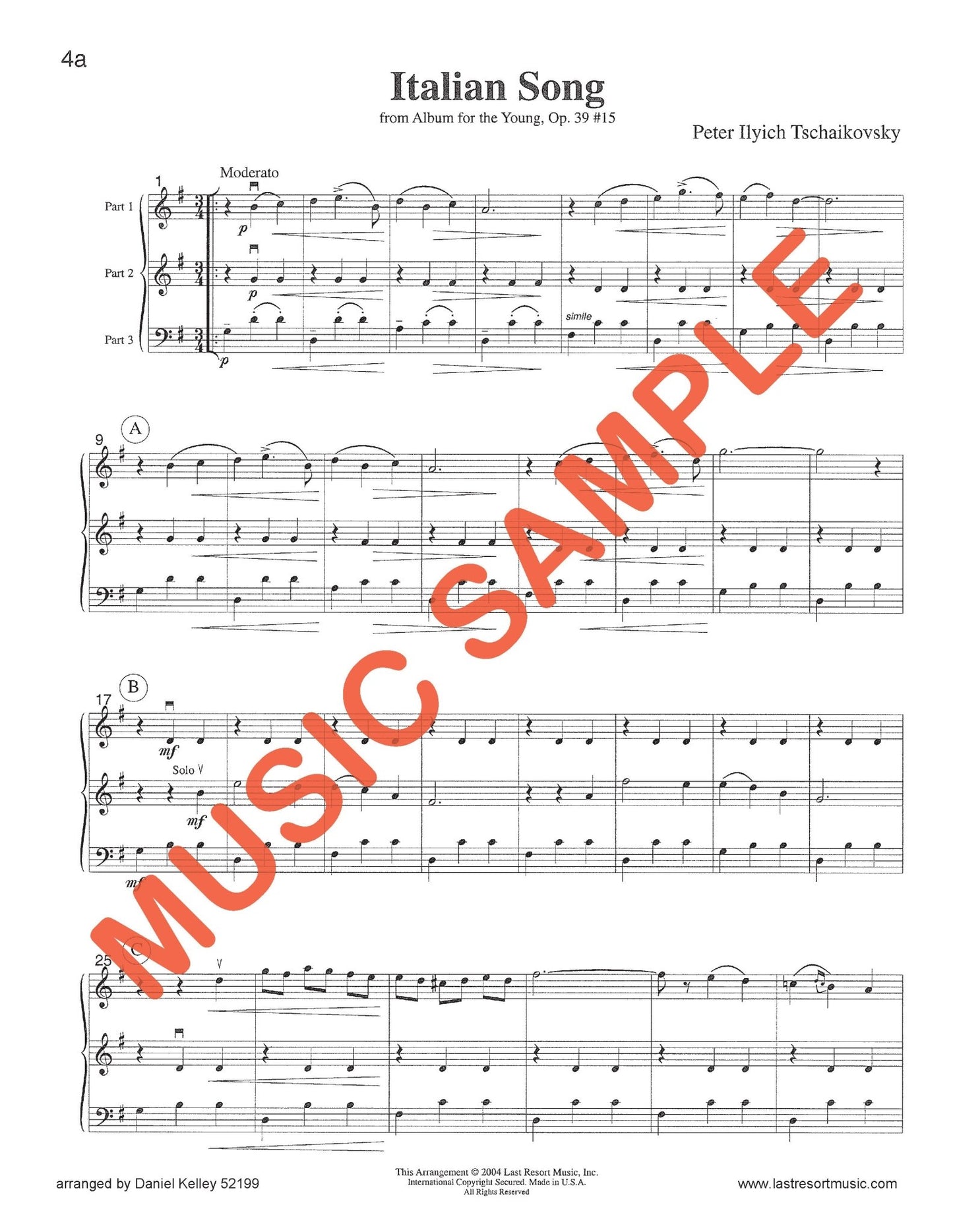 Intermediate Music for Three, Volume 1 - Last Resort Music Publishing