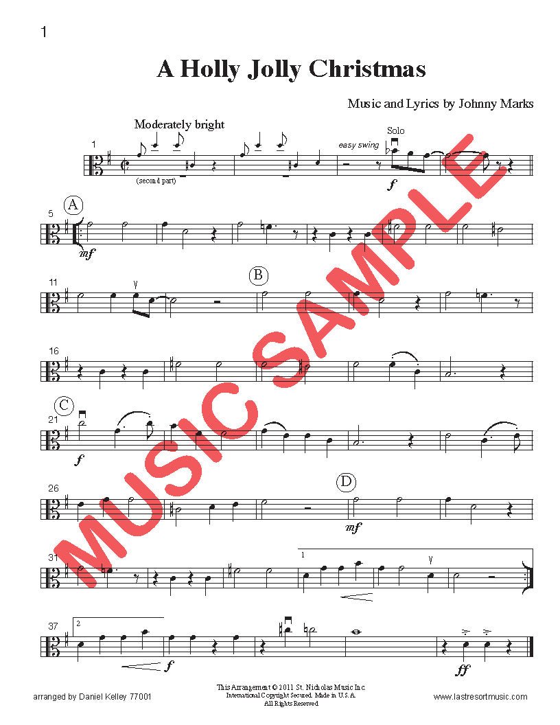 Music for Four, Collection No. 1 - Popular Christmas Favorites - Last Resort Music Publishing