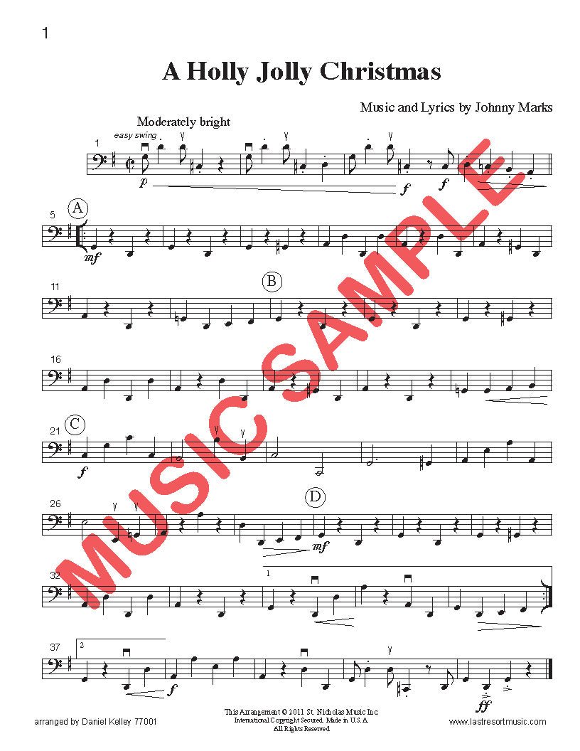 Music for Four, Collection No. 1 - Popular Christmas Favorites - Last Resort Music Publishing