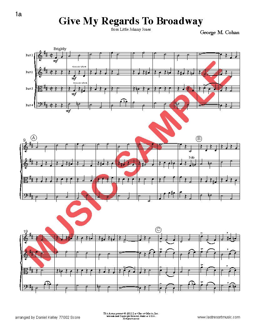 Music for Four, Collection No. 2 - Early Popular Favorites - Last Resort Music Publishing