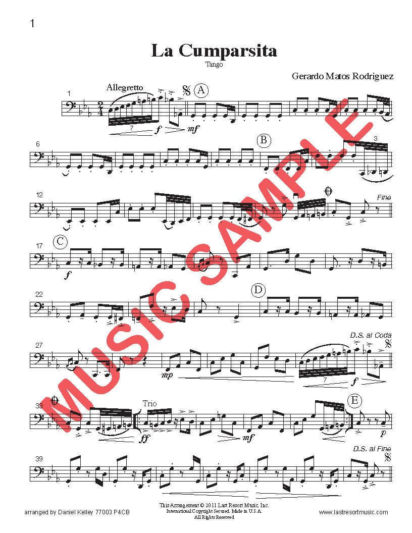 Music for Four, Collection No. 3 - Tangos & More! - Last Resort Music Publishing