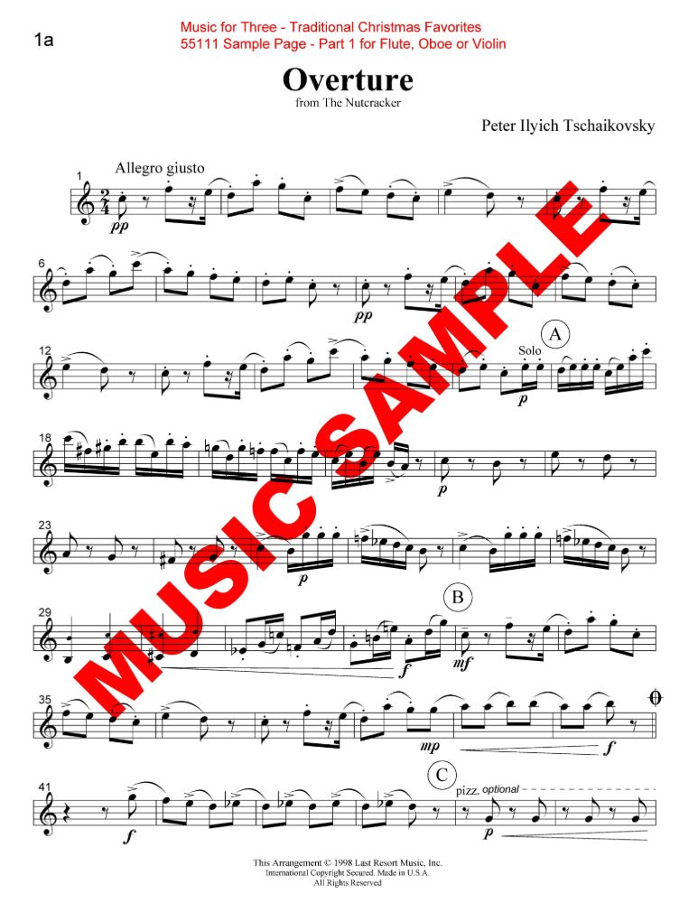 Music for Three, Christmas Volume - Last Resort Music Publishing