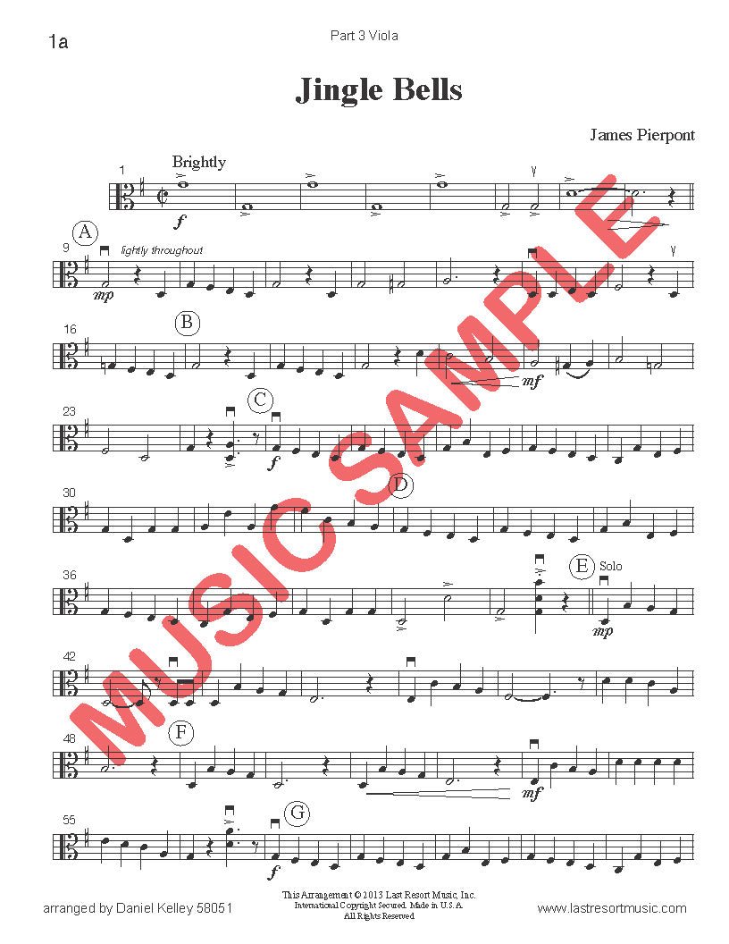 Music for Three Treble Instruments Christmas Collection No. 1 - Holiday Favorites - Last Resort Music Publishing