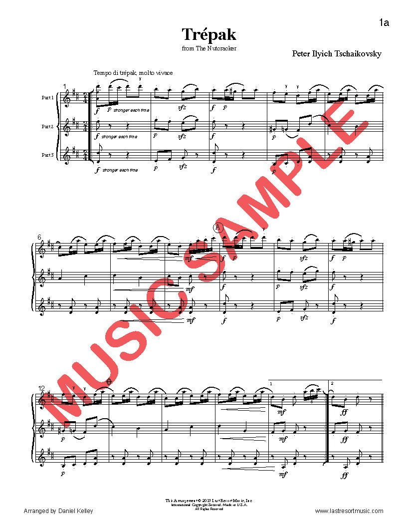 Music for Three Treble Instruments Christmas Collection No. 2 - Holiday Favorites - Last Resort Music Publishing