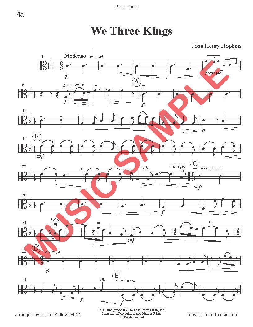 Music for Three Treble Instruments Christmas Collection No. 4 - Holiday Favorites - Last Resort Music Publishing