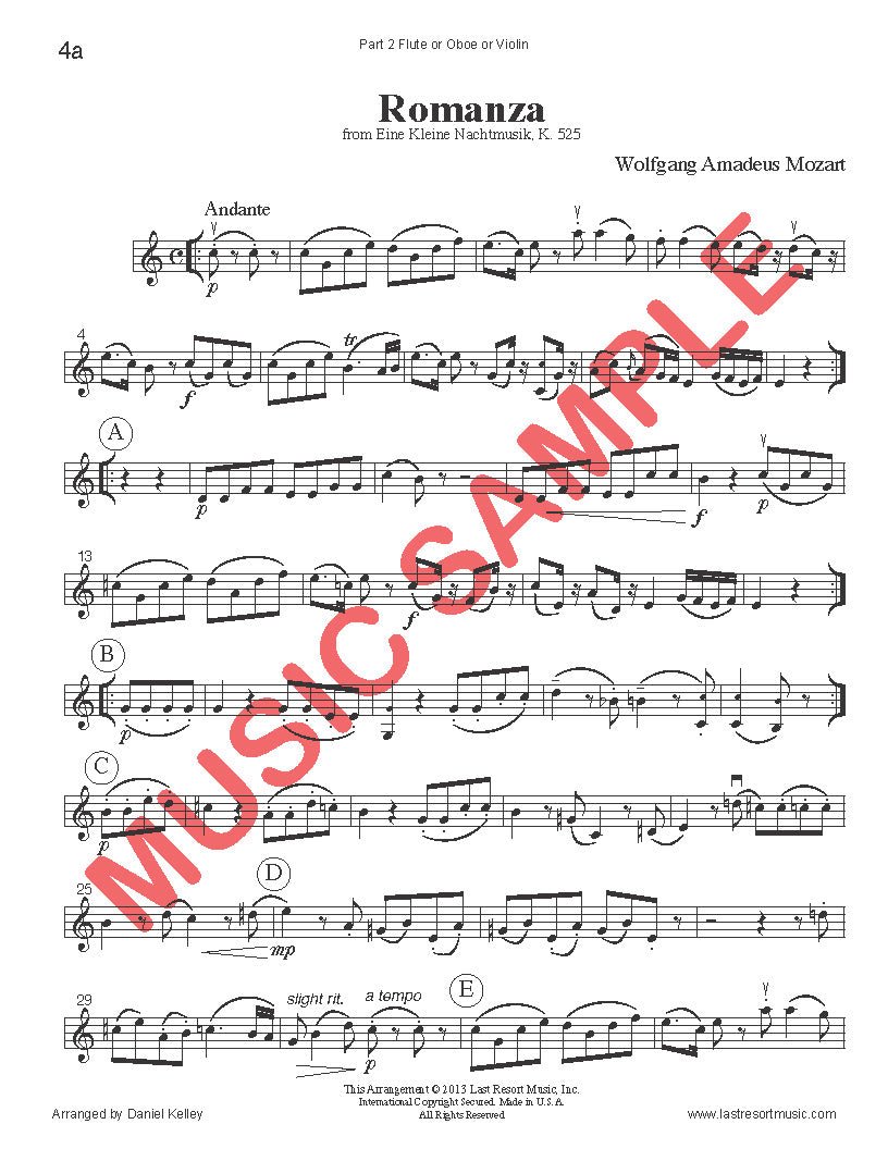 Music for Three Treble Instruments Collection No. 1 - Wedding & Classical Favorites - Last Resort Music Publishing