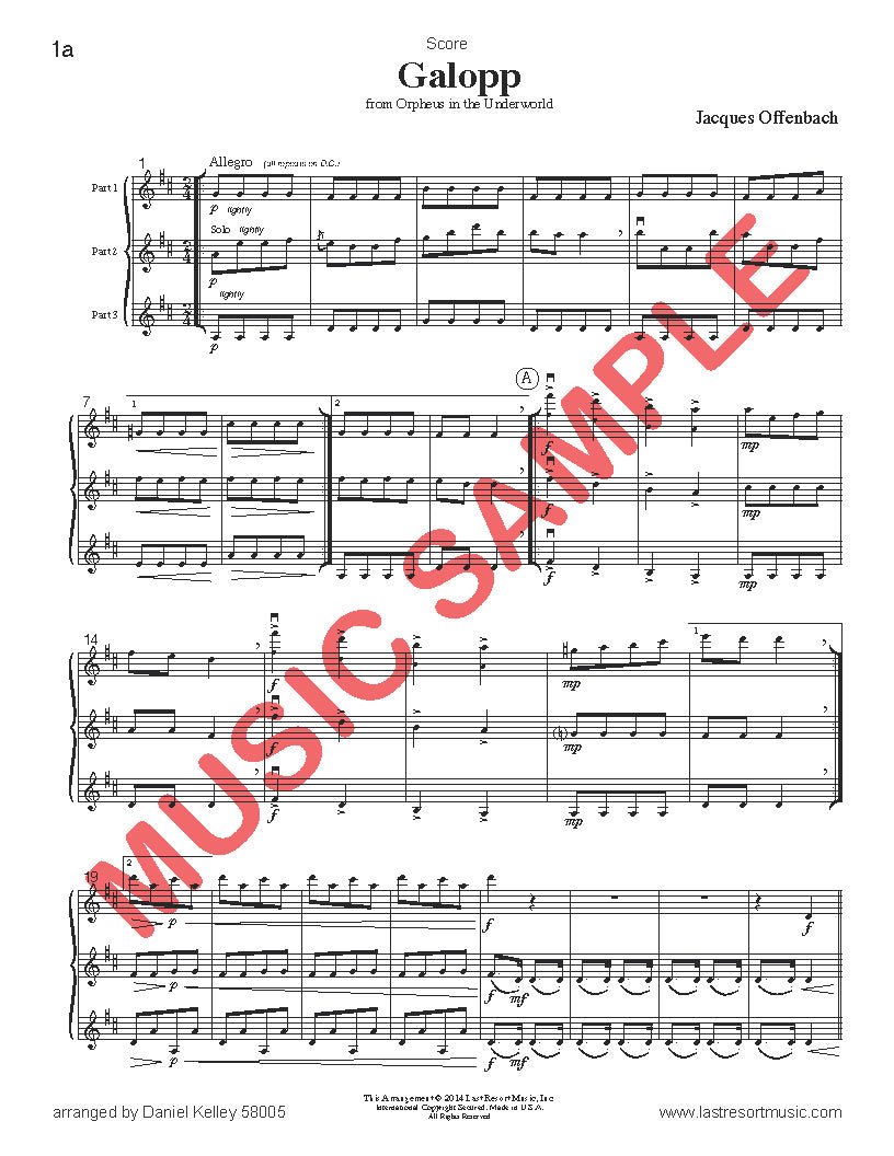 Music for Three Treble Instruments Collection No. 5 - Wedding & Classical Favorites - Last Resort Music Publishing