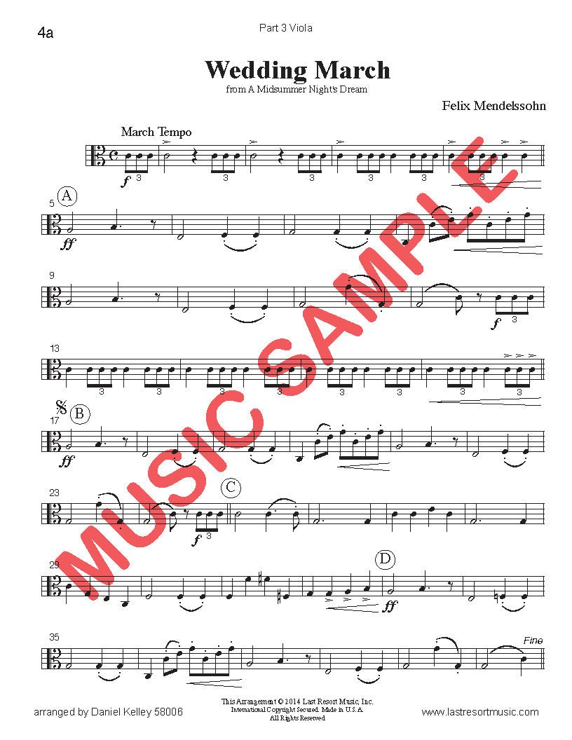 Music for Three Treble Instruments Collection No. 6 - Wedding & Classical Favorites - Last Resort Music Publishing