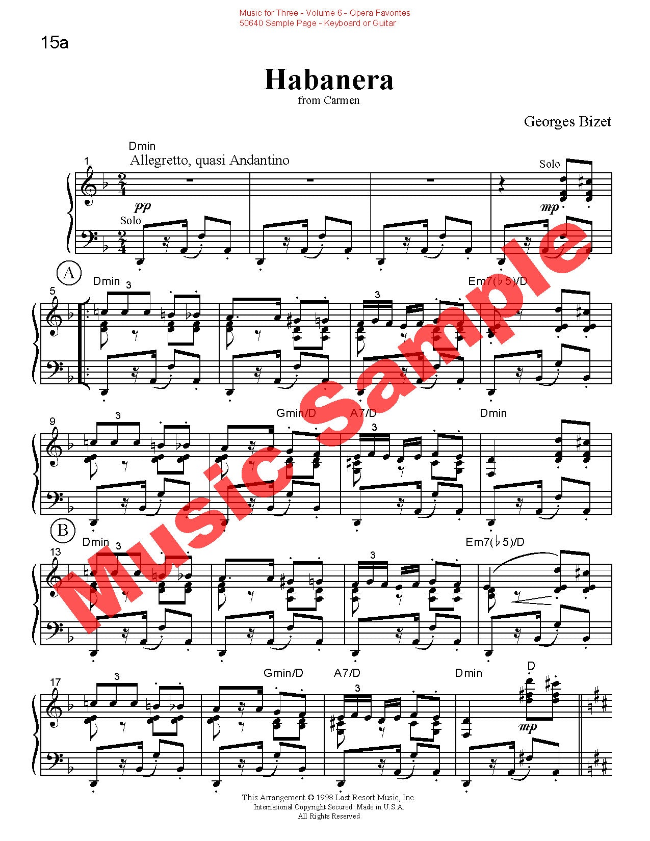 Music for Three, Volume 6 - Last Resort Music Publishing