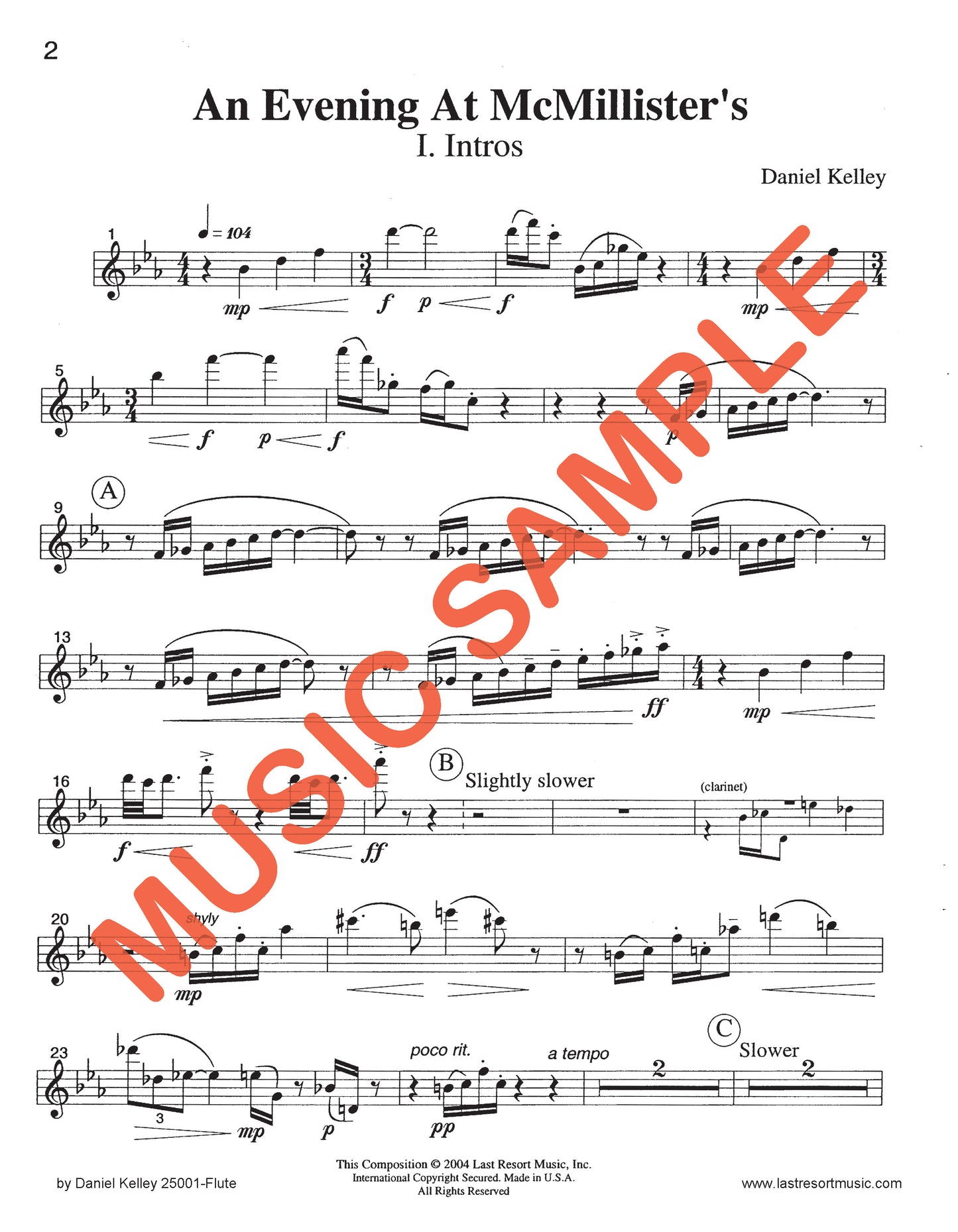 An Evening at McMillister's for Woodwind Quintet