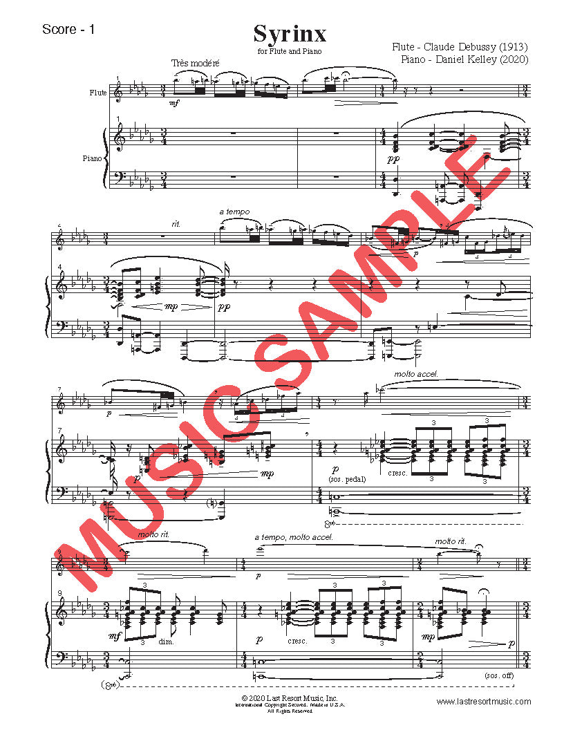 Syrinx for Flute & Piano