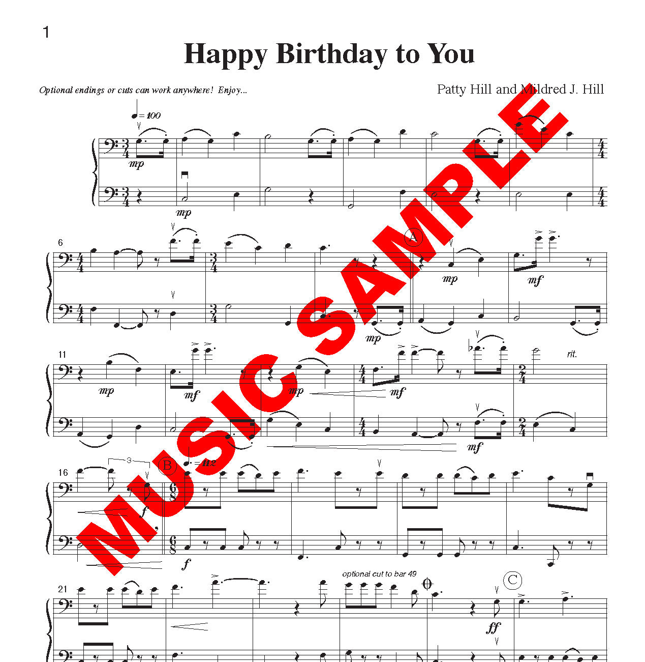 DUET SINGLES: Ash Grove, Happy Birthday & more! for Cello or Bassoon & Cello or Bassoon CHOOSE A TITLE!