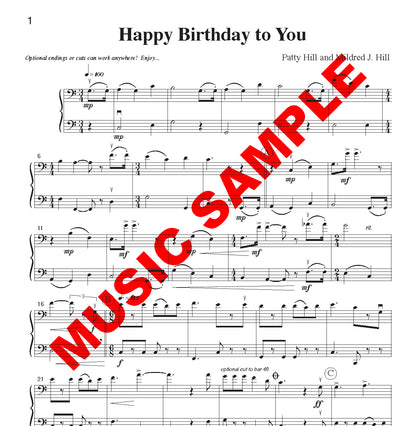 DUET SINGLES: Ash Grove, Happy Birthday & more! for Cello or Bassoon & Cello or Bassoon CHOOSE A TITLE!