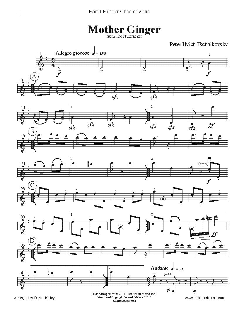 Music for Three Collection - Nutcracker Set 2