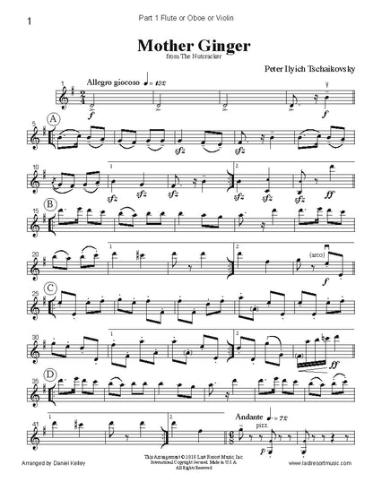 Music for Three Collection - Nutcracker Set 2