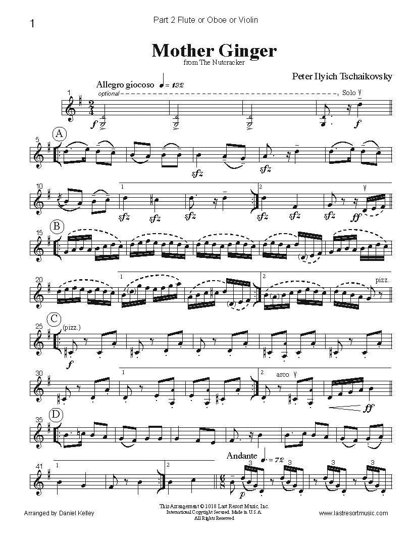 Music for Three Collection - Nutcracker Set 2