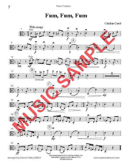 Music for Three Treble Instruments Christmas Collection No. 3-Holiday Favorites