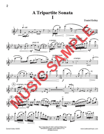 A Tripartite Sonata for Flute & Piano - Last Resort Music Publishing