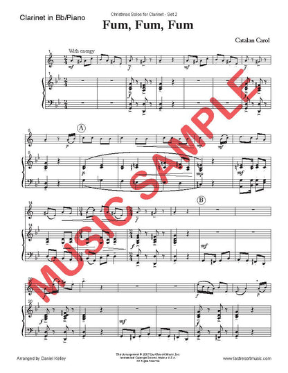 Christmas Solos for Clarinet in Bb & Piano: Choose a Set! - Last Resort Music Publishing