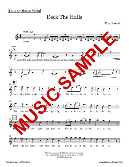 Deck the Halls for Solo Instrument + Play - Along Backing Track - Last Resort Music Publishing