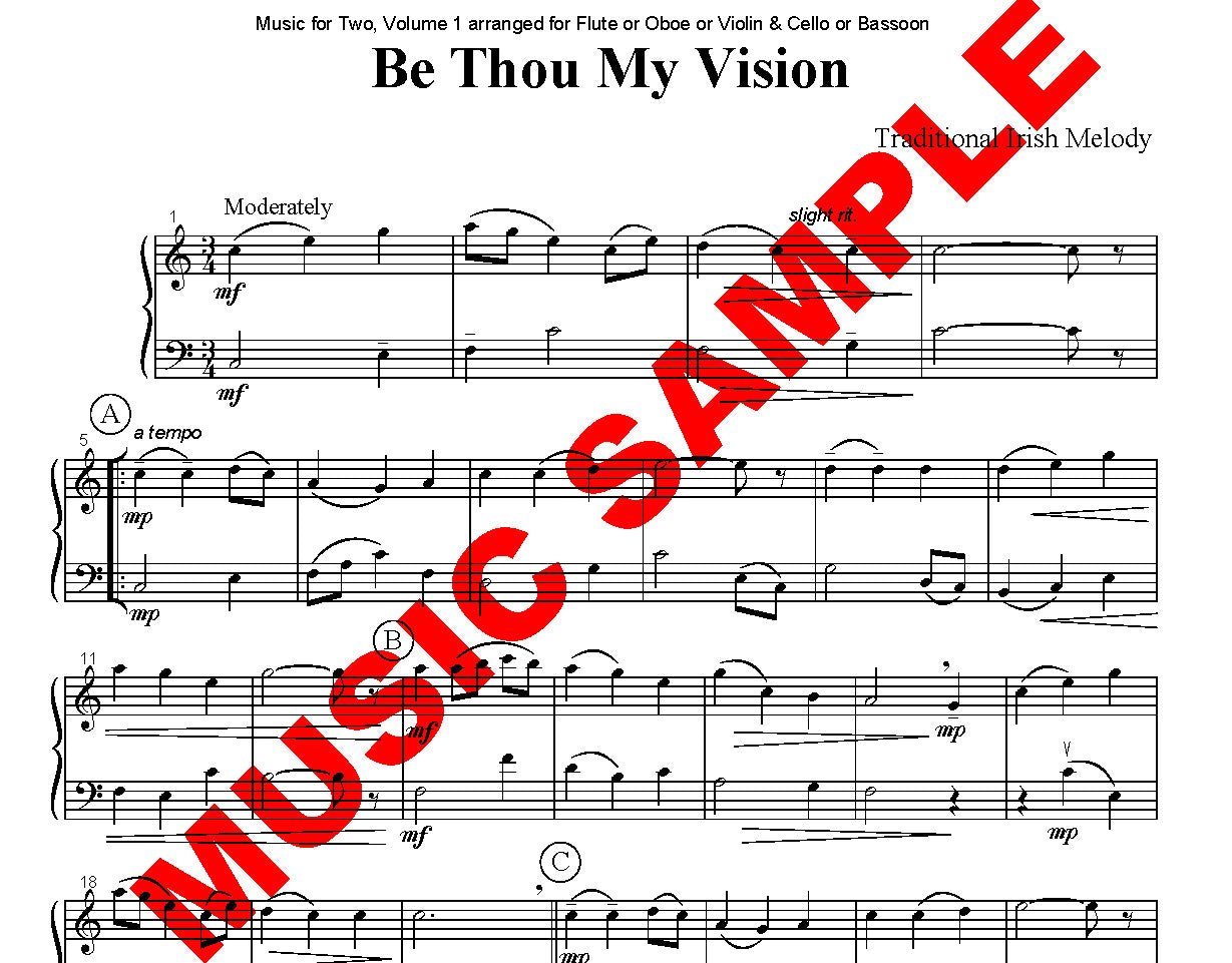 DUET SINGLES: Ash Grove, Happy Birthday & more! for Flute or Oboe or Violin & Cello or Bassoon - Last Resort Music Publishing