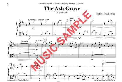 DUET SINGLES: Ash Grove, Happy Birthday & more! for Flute or Oboe or Violin & Viola - Last Resort Music Publishing