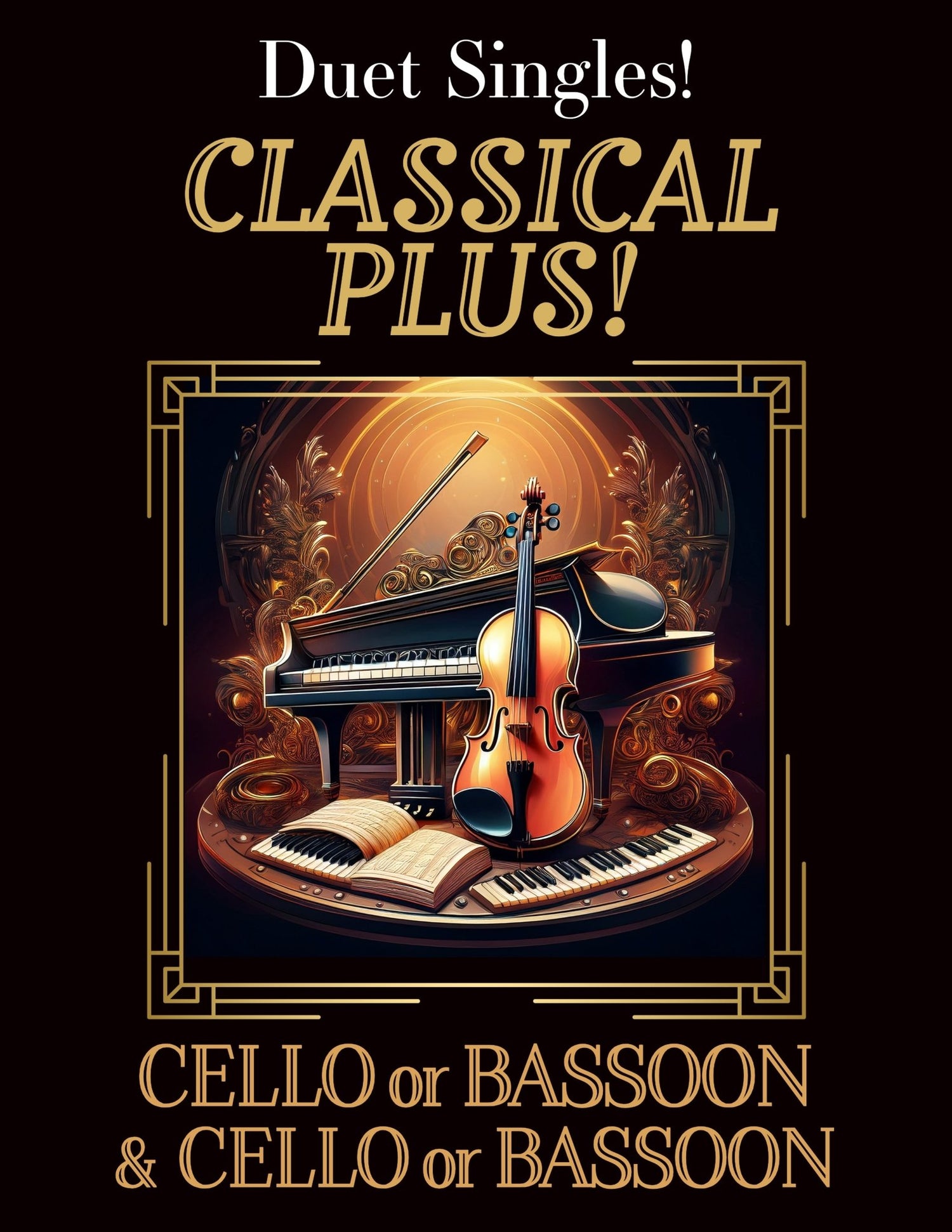 DUET SINGLES: Classical Plus! for Cello or Bassoon & Cello or Bassoon CHOOSE a TITLE! - Last Resort Music Publishing
