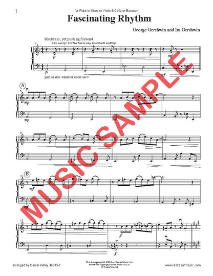 DUET SINGLES: Gershwin and Friends! for Flute or Oboe or Violin & Cello or Bassoon CHOOSE A TITLE! - Last Resort Music Publishing