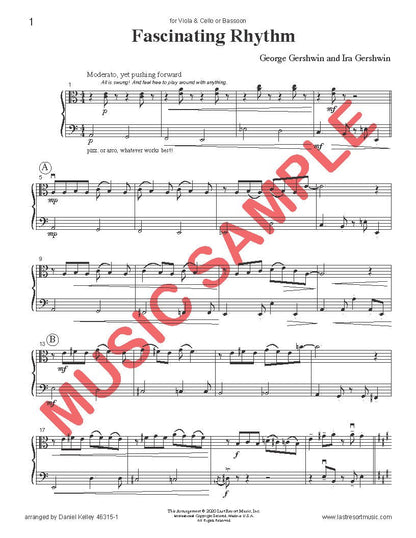 DUET SINGLES: Gershwin and Friends! for Viola & Cello or Bassoon CHOOSE A TITLE! - Last Resort Music Publishing