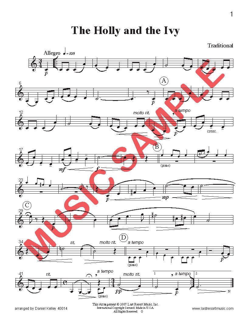 Eighteen Traditional Christmas Solos for French Horn & Piano - Last Resort Music Publishing