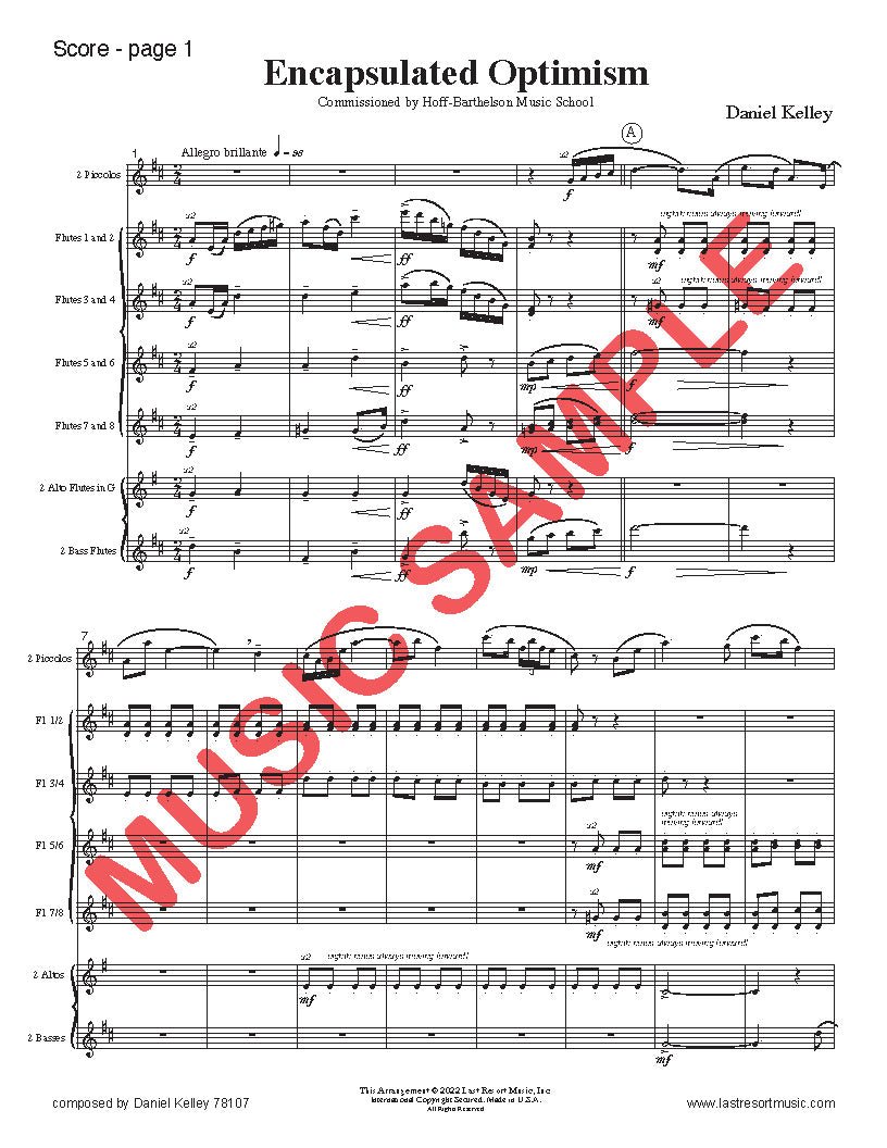 Flute Choir - Choose a Title! - Last Resort Music Publishing