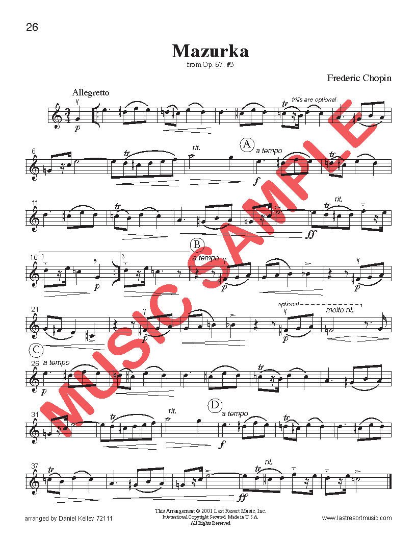 Intermediate Music for Four, Volume 1 - Last Resort Music Publishing