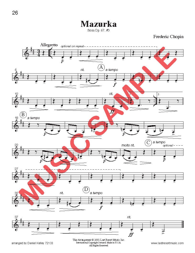 Intermediate Music for Four, Volume 1 - Last Resort Music Publishing