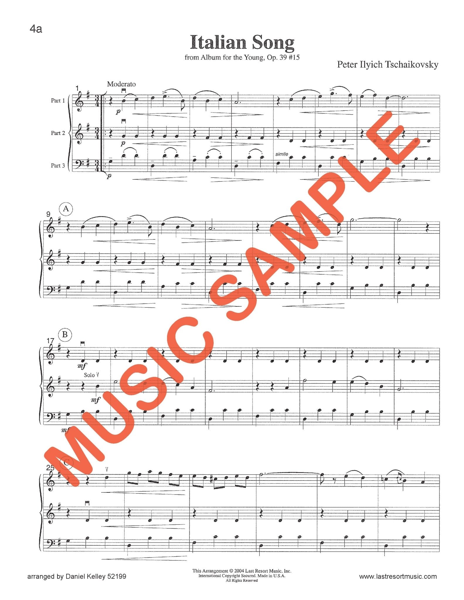 Intermediate Music for Three, Volume 1 - Last Resort Music Publishing