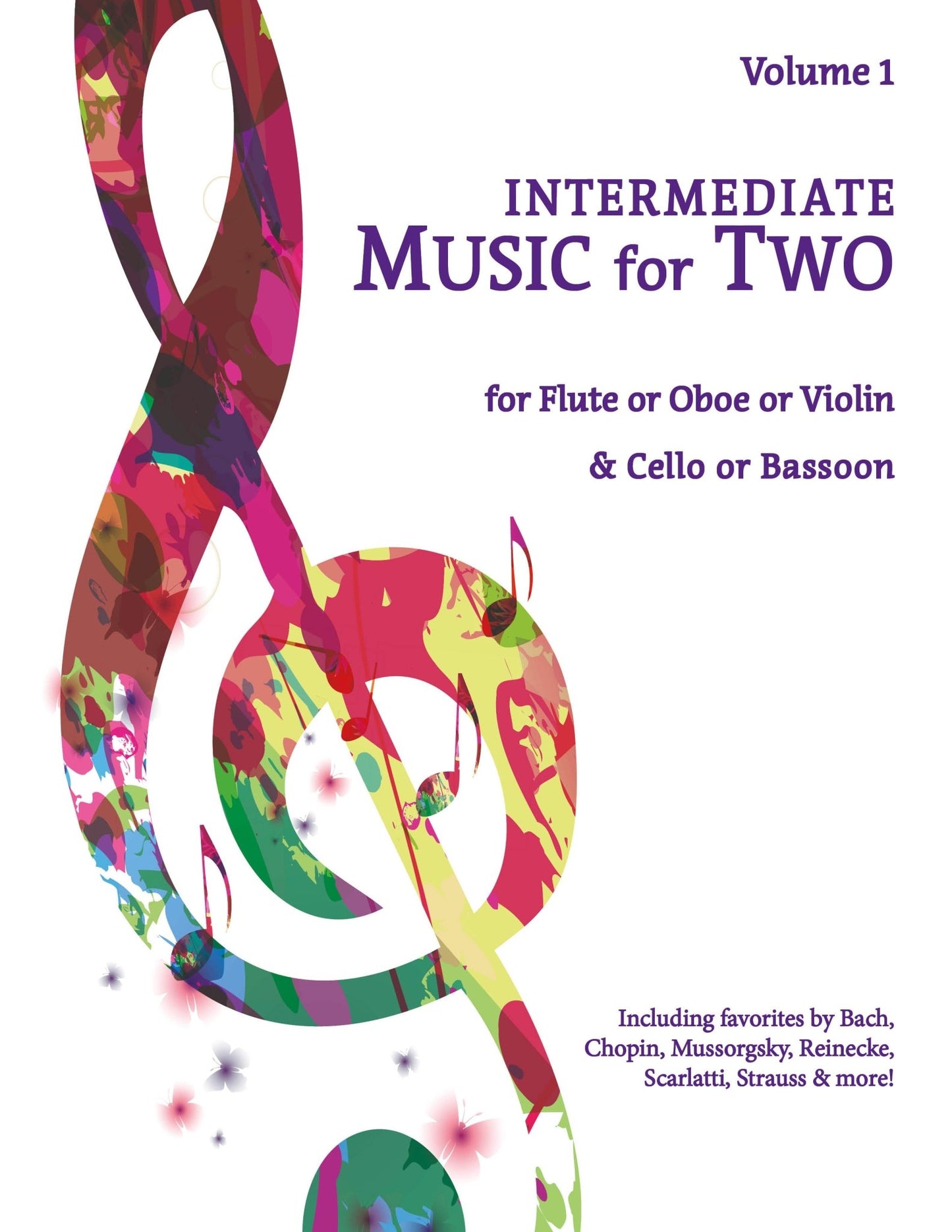 Intermediate Music for Two Volume 1 - Flute or Oboe or Violin & Cello or Bassoon - Last Resort Music Publishing