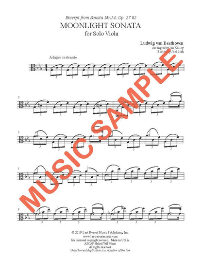 Moonlight Sonata for Solo Viola - Last Resort Music Publishing