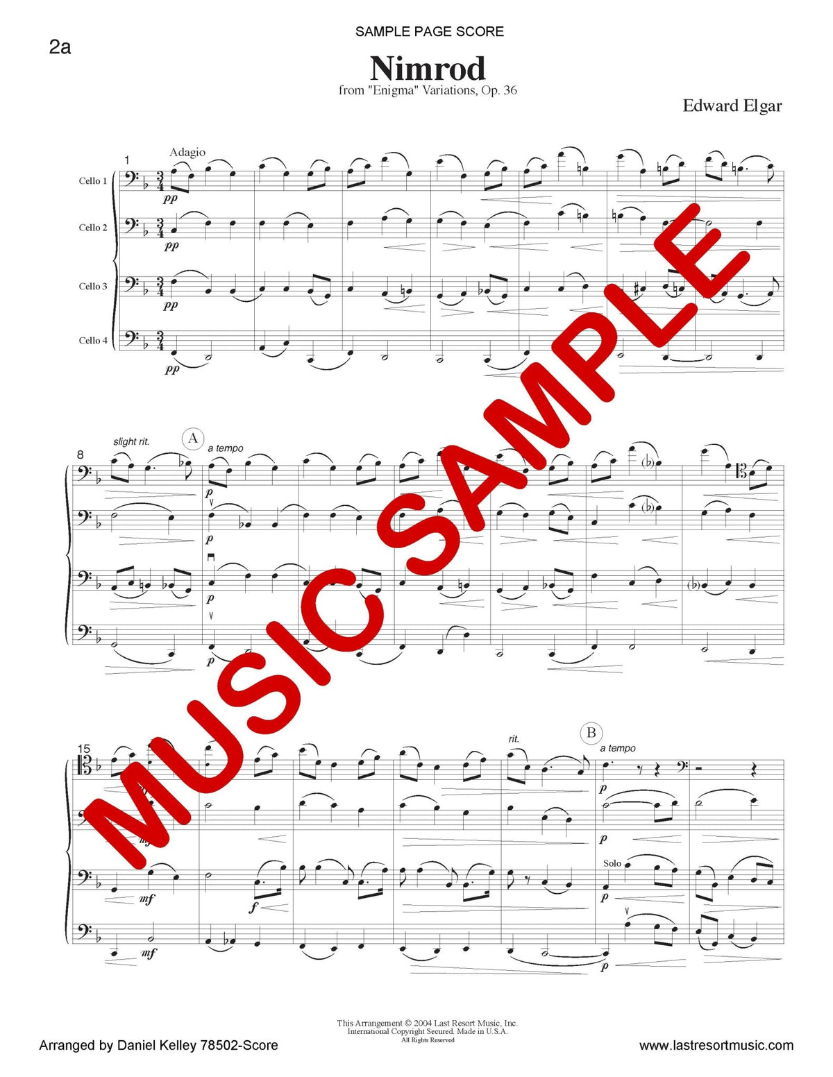 Music for Four Cellos Volume 2 - Last Resort Music Publishing