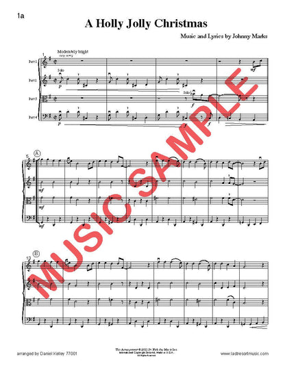 Music for Four, Collection No. 1 - Popular Christmas Favorites - Last Resort Music Publishing