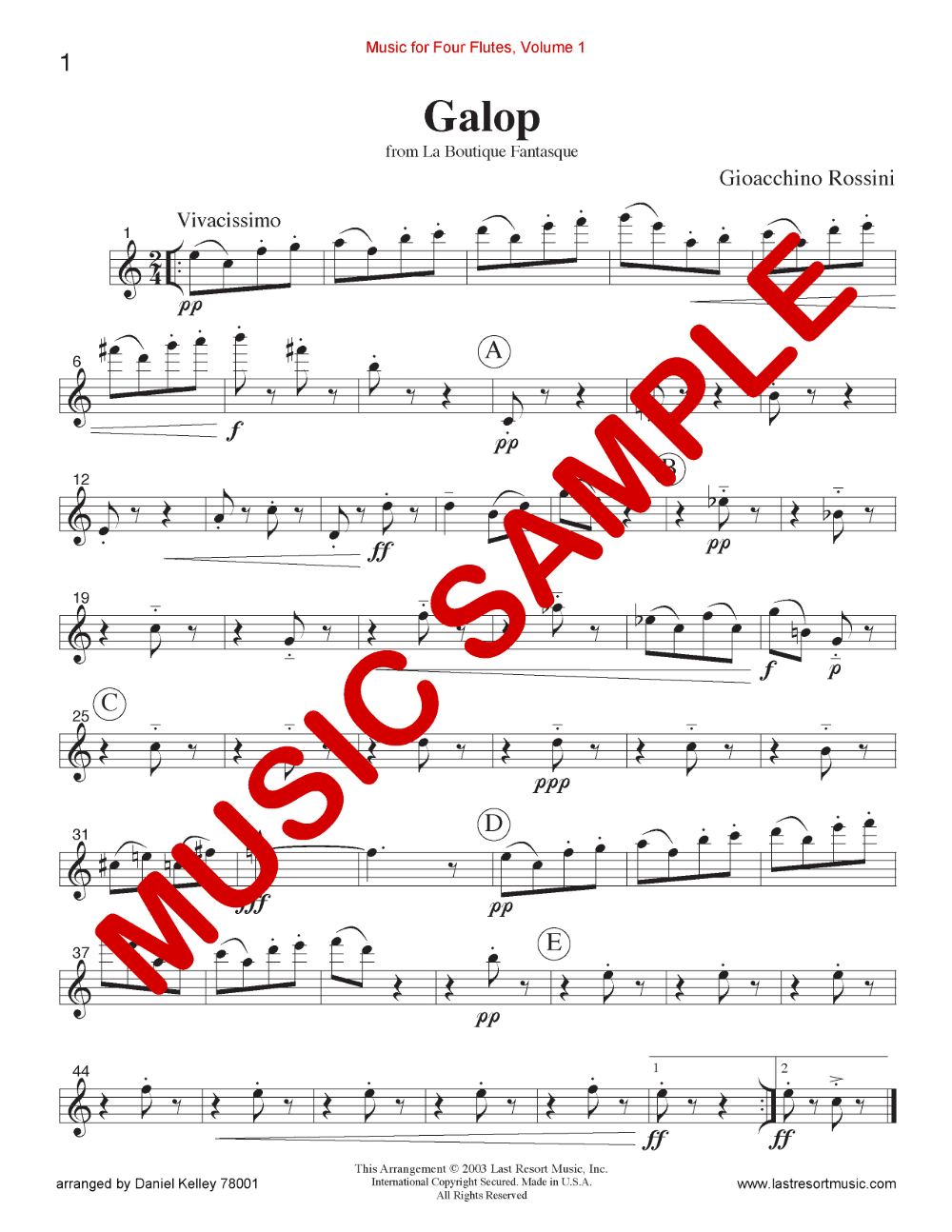 Music for Four Flutes Volume 1 - Last Resort Music Publishing