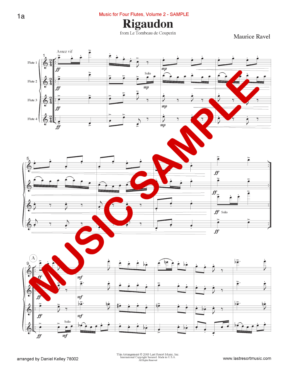 Music for Four Flutes Volume 2 - Last Resort Music Publishing