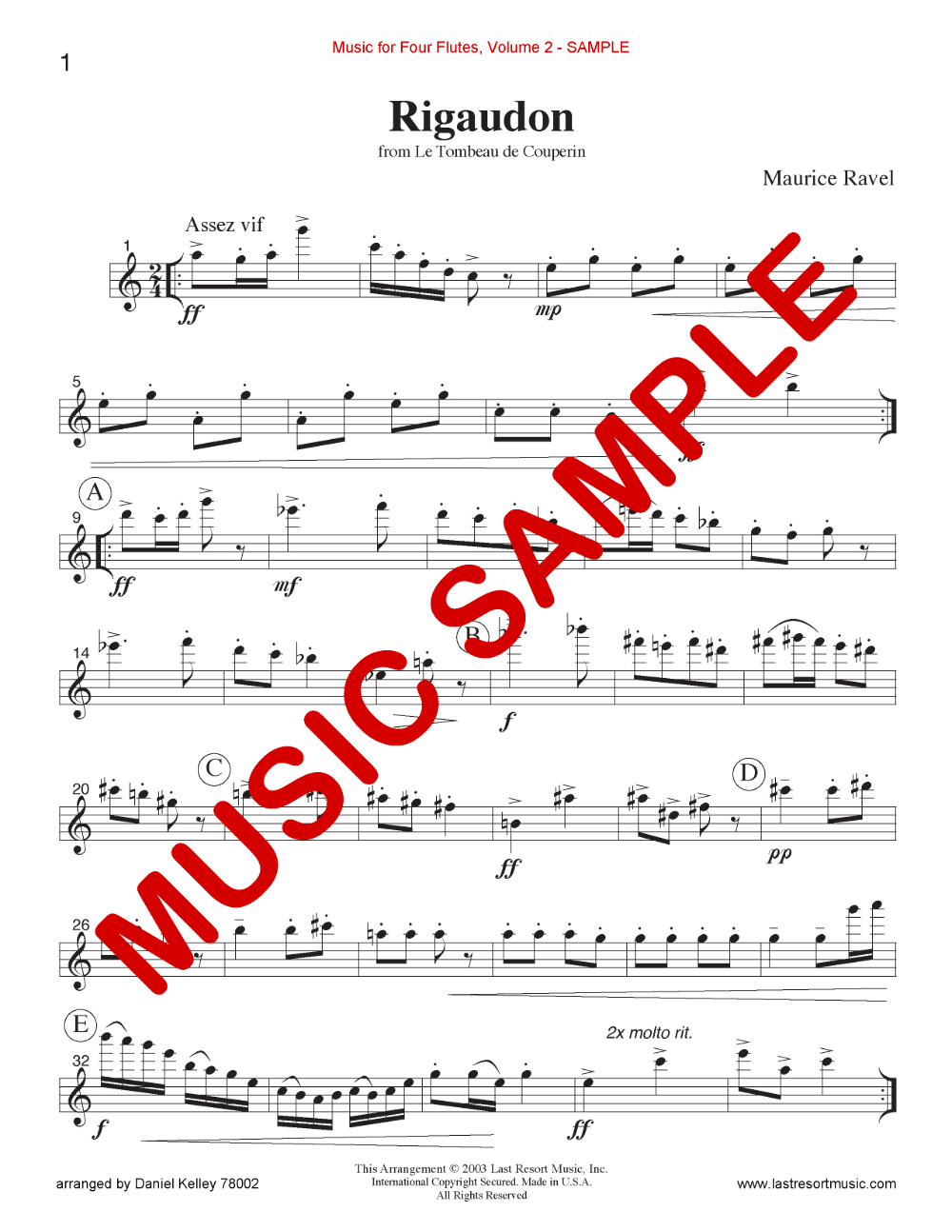 Music for Four Flutes Volume 2 - Last Resort Music Publishing