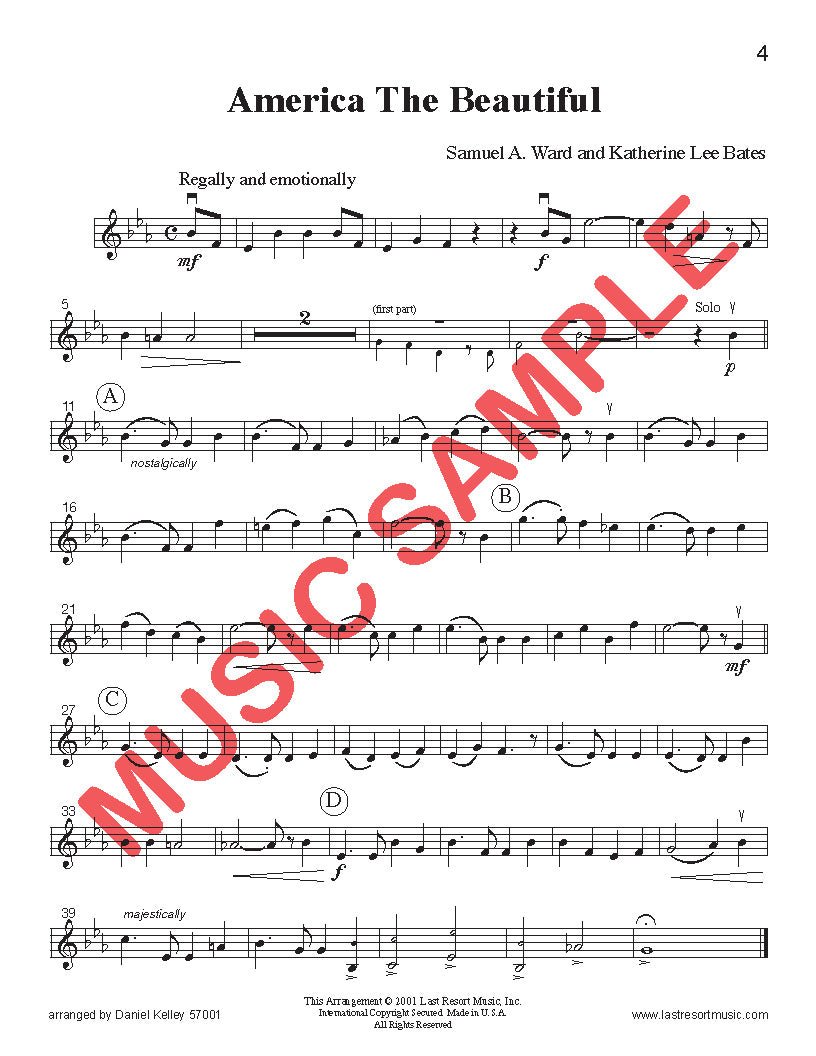 Music for Three Collection No. 1 - Patriotic Songs - Last Resort Music Publishing