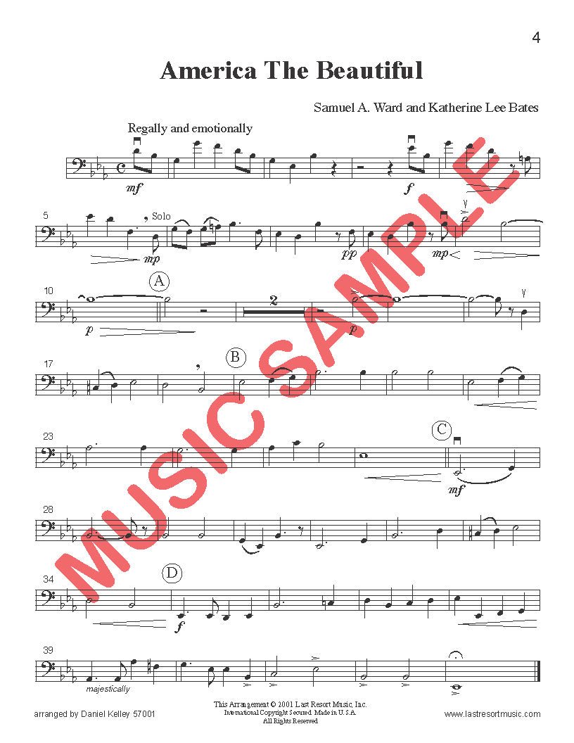 Music for Three Collection No. 1 - Patriotic Songs - Last Resort Music Publishing