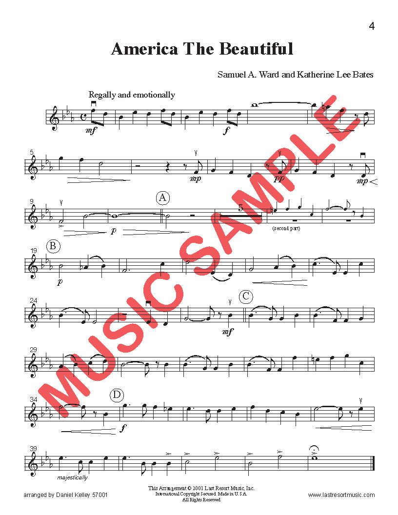Music for Three Collection No. 1 - Patriotic Songs - Last Resort Music Publishing