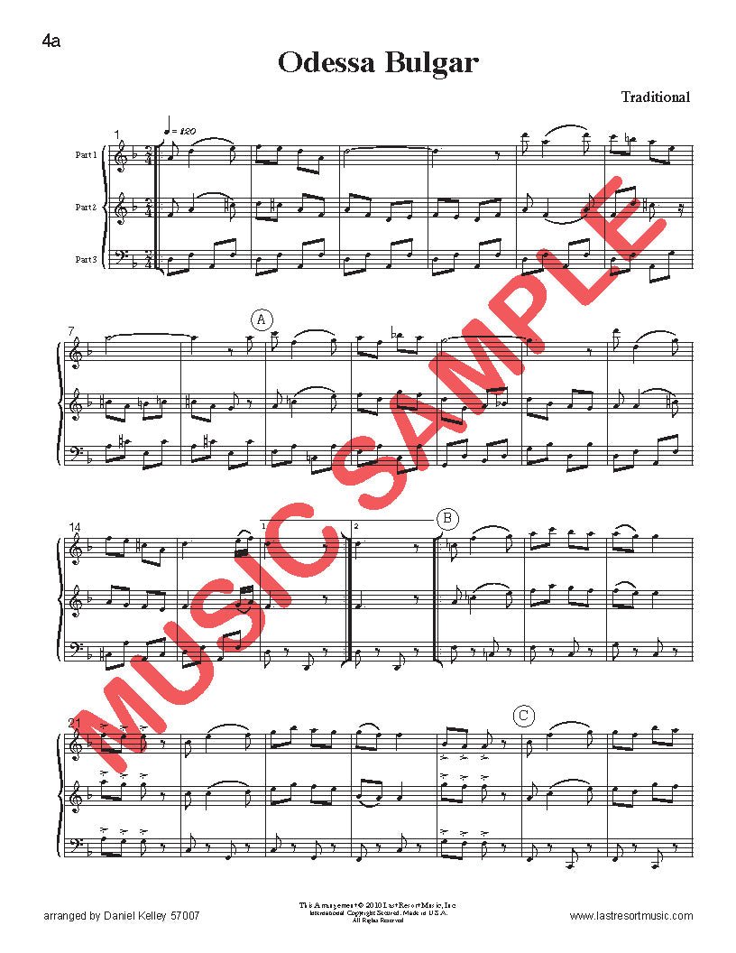 Music for Three Collection No. 7 - Klezmer Dances - Last Resort Music Publishing