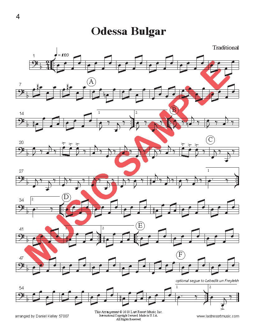 Music for Three Collection No. 7 - Klezmer Dances - Last Resort Music Publishing