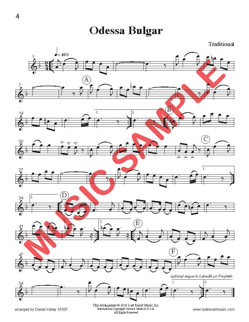 Music for Three Collection No. 7 - Klezmer Dances - Last Resort Music Publishing